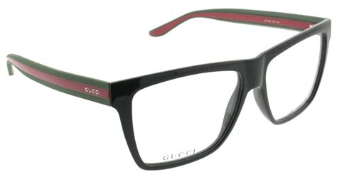 Gucci GG1008 51N Eyeglasses in Black Green Red.